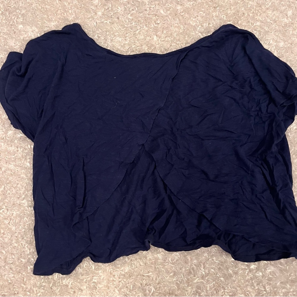 xhilaration wrap back crop top